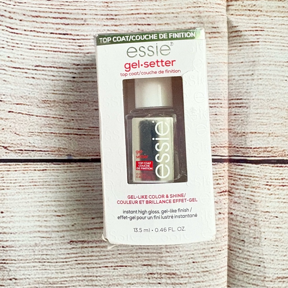 Essie gel setter top coat gel like finish